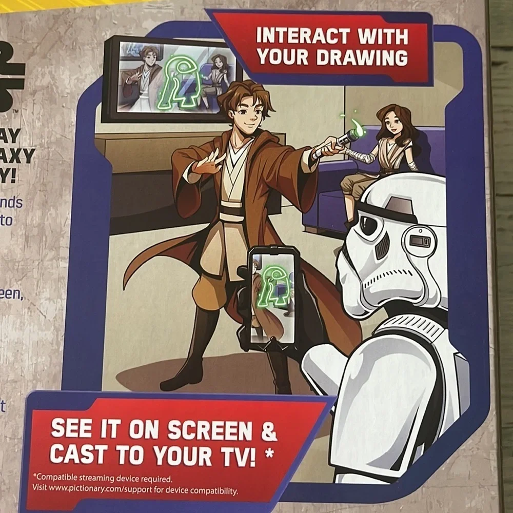 Mattel Disney Star Wars Pictionary Air Game NEW